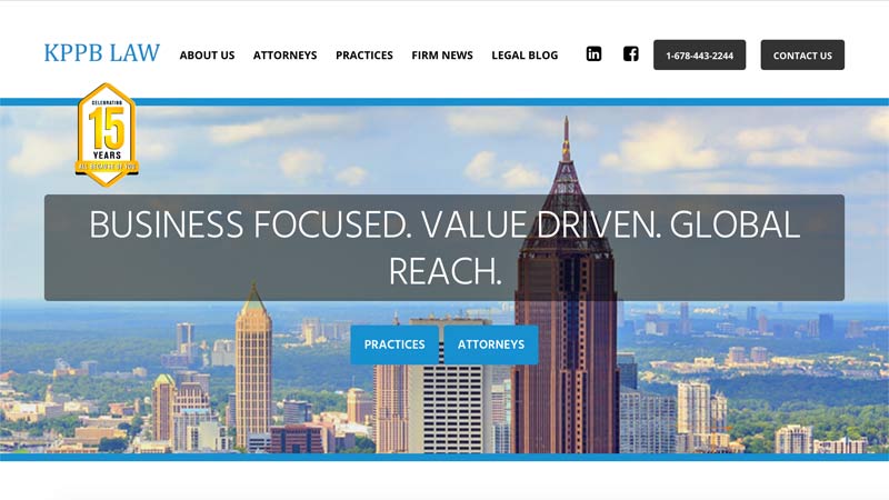 KPPB Law Desktop Screenshot portfolio item