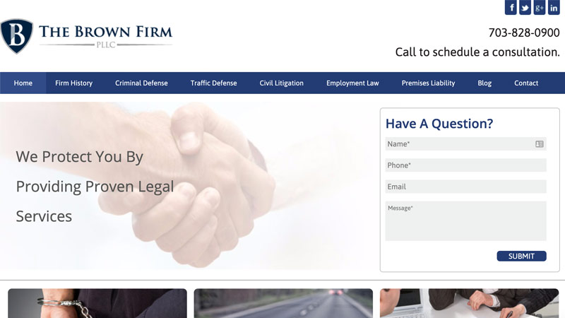 Brown Firm Desktop Screenshot portfolio item