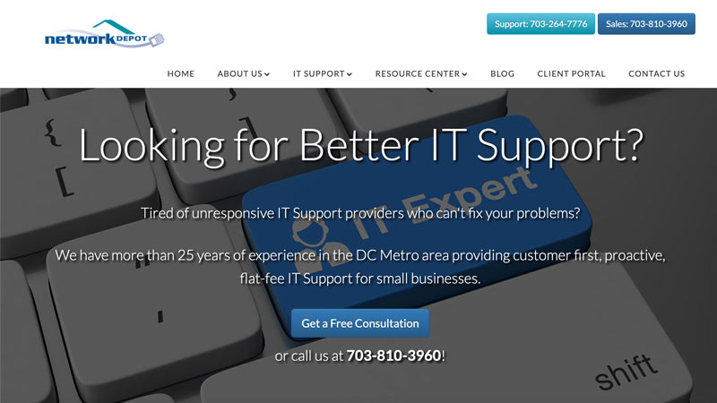 Network Depot Desktop Screenshot portfolio item
