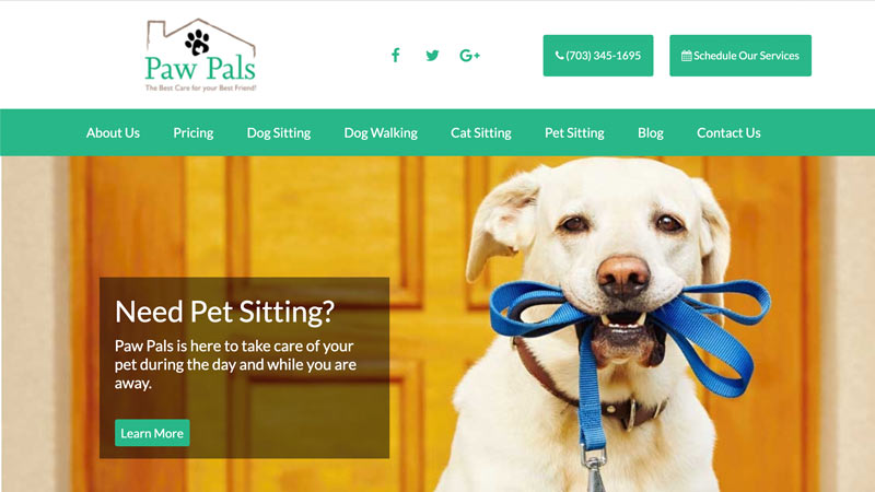 Paw Pals Desktop Screenshot portfolio item