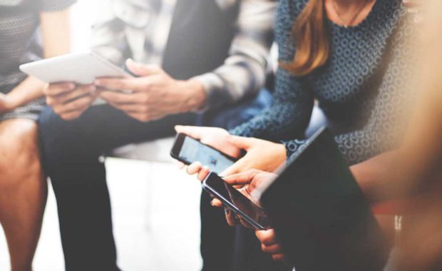 A group of people from the digital marketing agency, 321 web marketing, working the digital marketing agency providing digital marketing services to their client