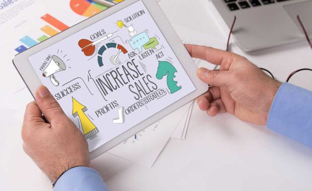 Dentist setting KPIs for his dental marketing campaign