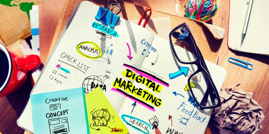 a diagram that shows a digital marketing strategy that is written and used by a Northern Virginia digital marketing agency