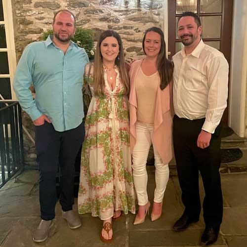 Elijah Millard and Anthony Andreatos dinner