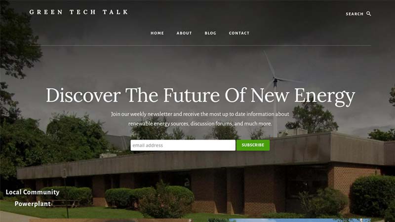 Green Tech Talk Desktop Screenshot portfolio item