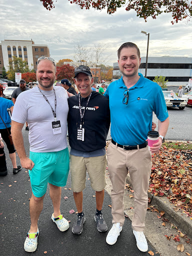 Anthony with his dad and Jon