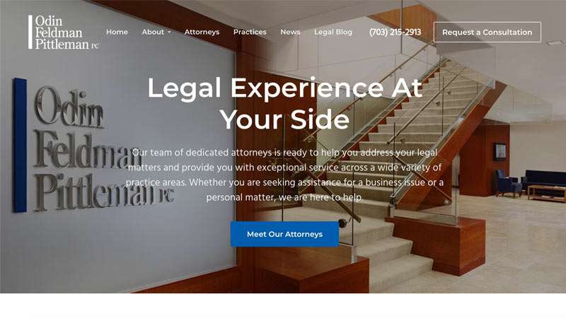 OFP Law Desktop Screenshot portfolio item