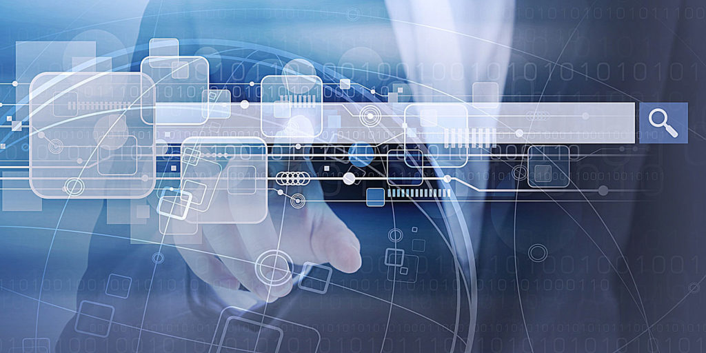 a search bar where people are able to find local businesses thanks to search engine optimization