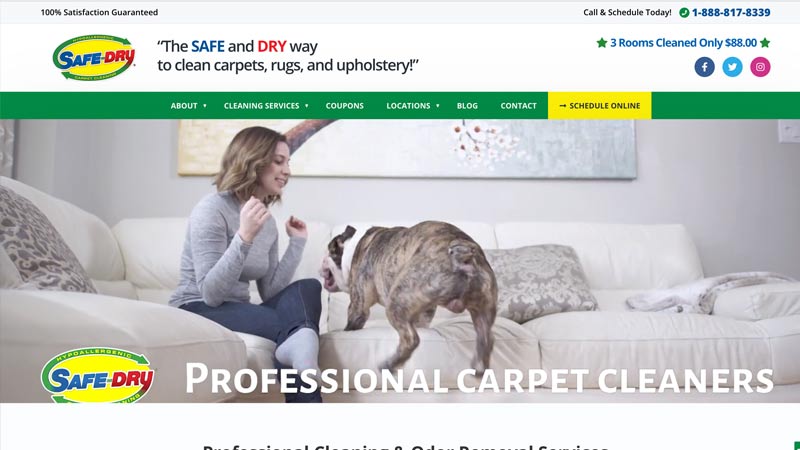 1800safedry desktop view portfolio item