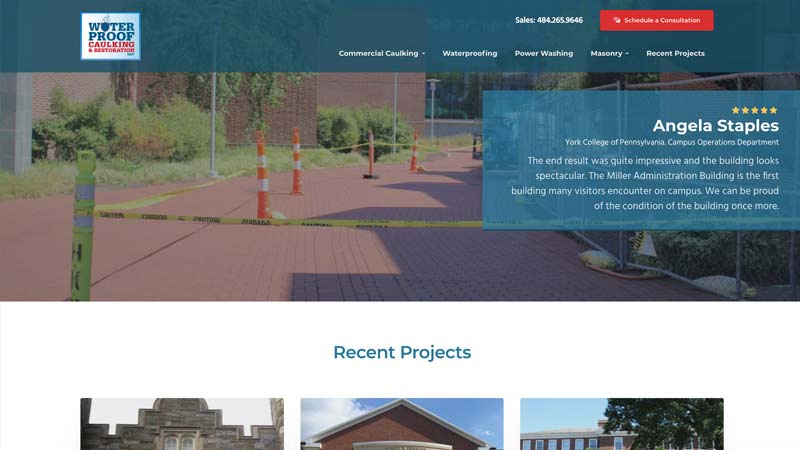 Waterproof Caulking Desktop View portfolio item