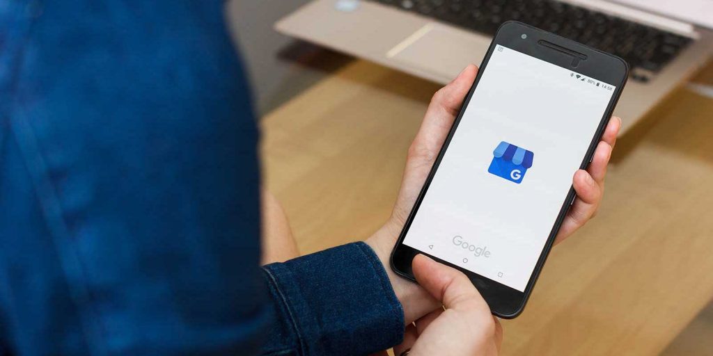 Insurance agent checking on their Google My Business account