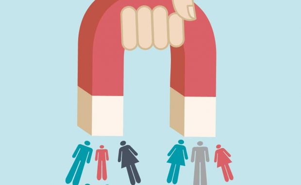 magnet attracting clients to grow client base