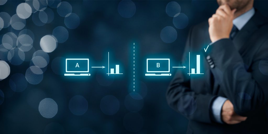 A/B testing being performed for an insurance agency