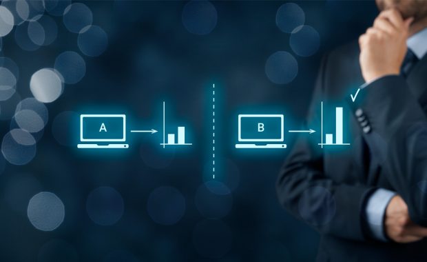 A/B testing being performed for an insurance agency