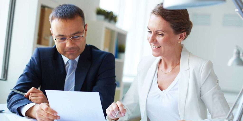 Attorney reviewing his law firm marketing strategy