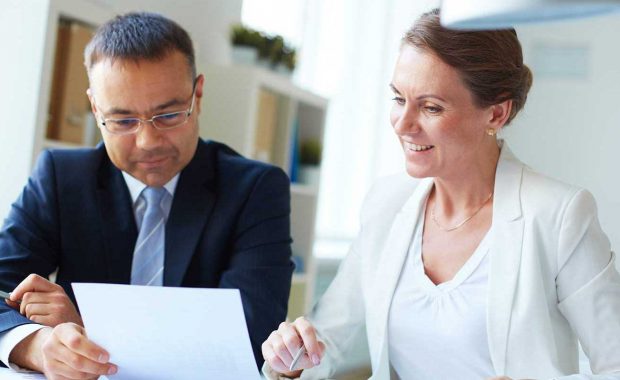 Attorney reviewing his law firm marketing strategy