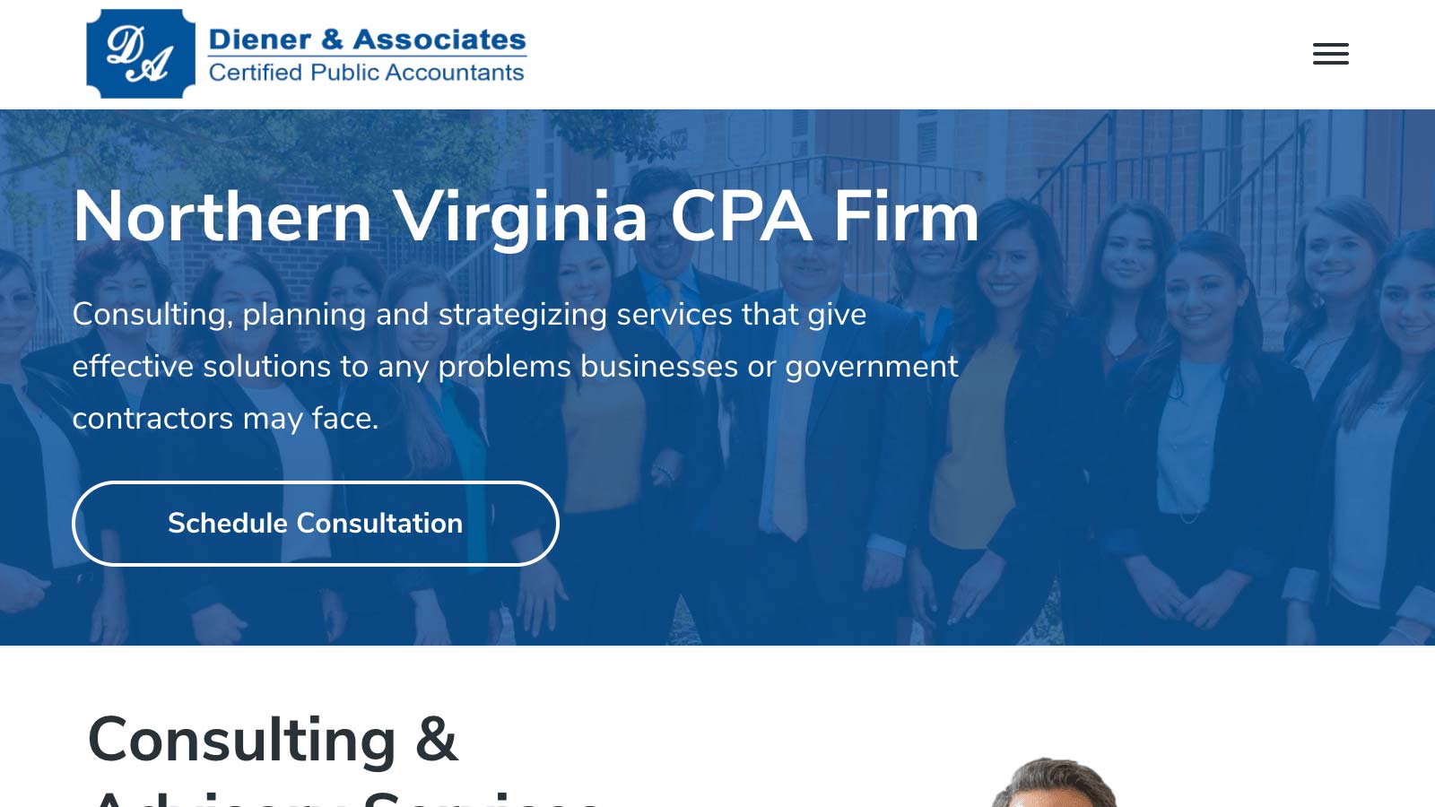 Diener & Associates desktop portfolio item