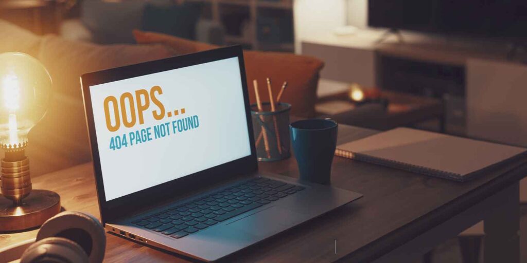 page not found on computer