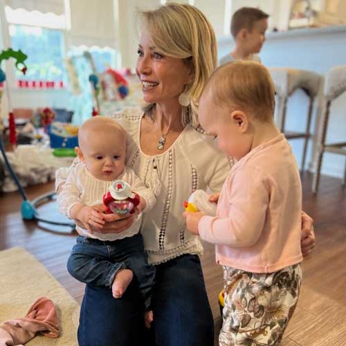 Michele with granddaughters