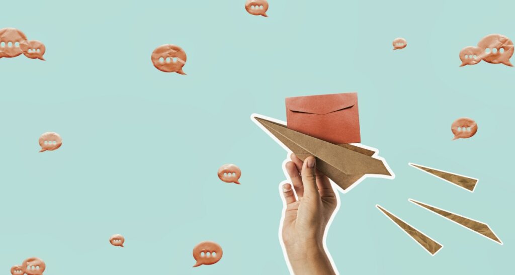 Spam concept collage