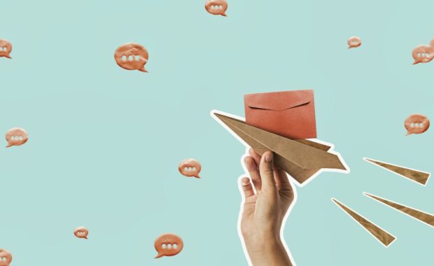 Spam concept collage