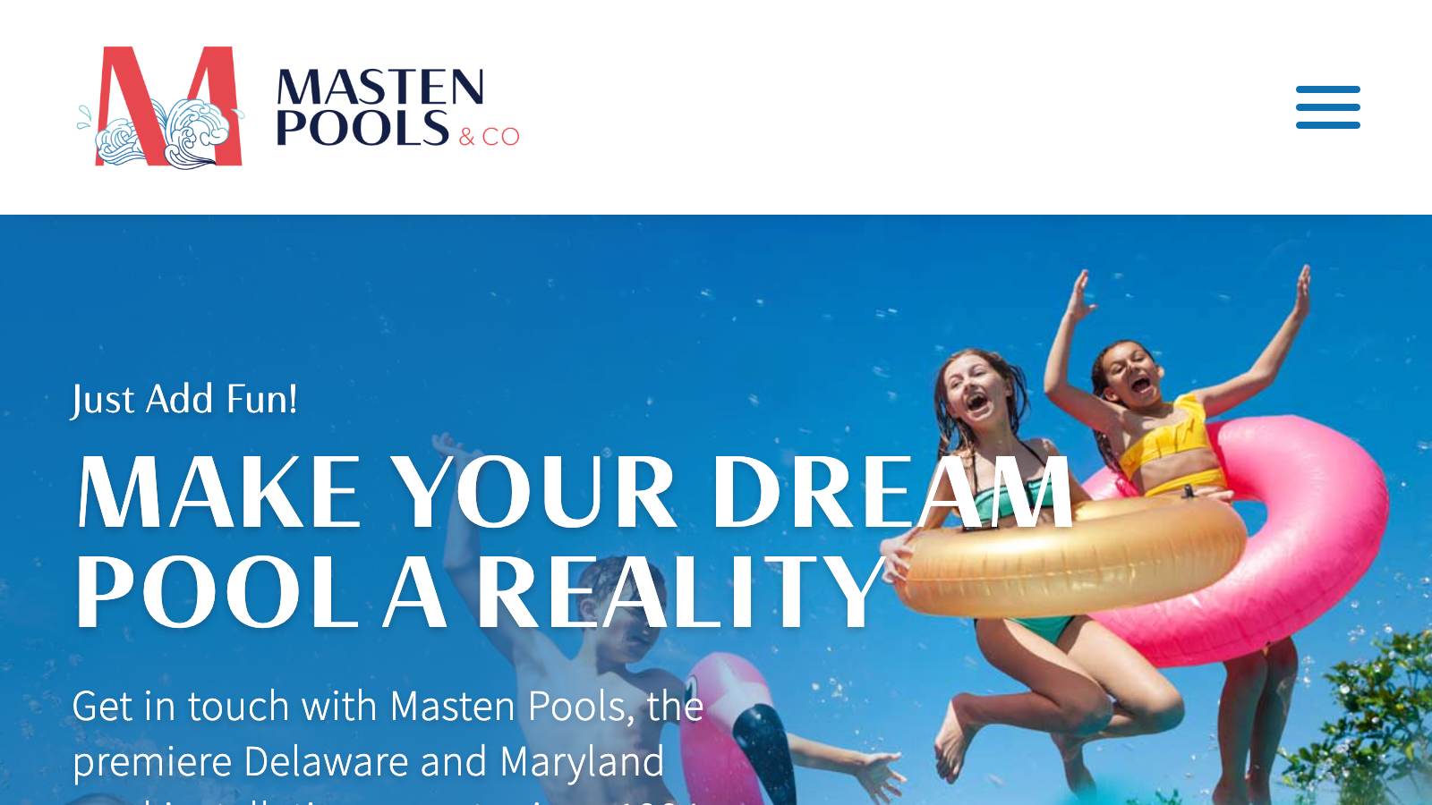 Masten Pools Desktop portfolio item