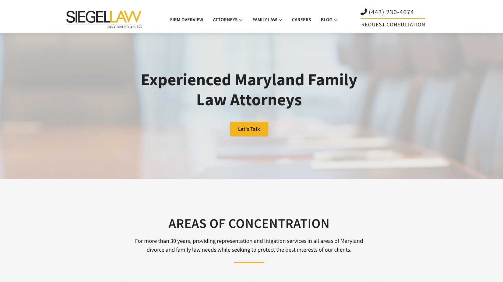 SIEGELLAW site portfolio item