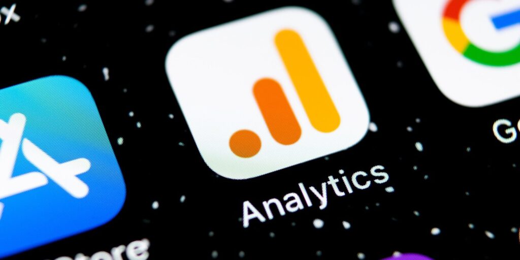 google analytics application icon on apple iPhone