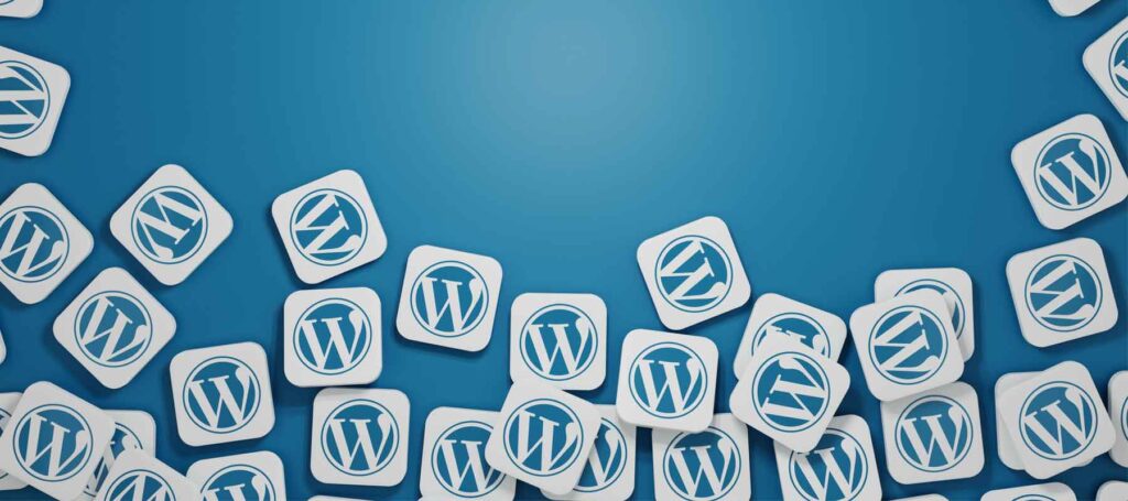 WordPress Logos scattered