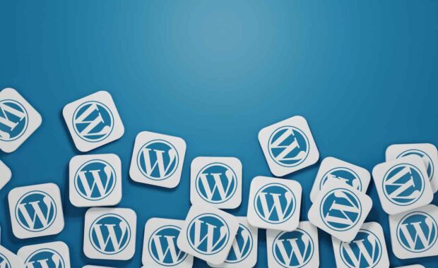 WordPress Logos scattered