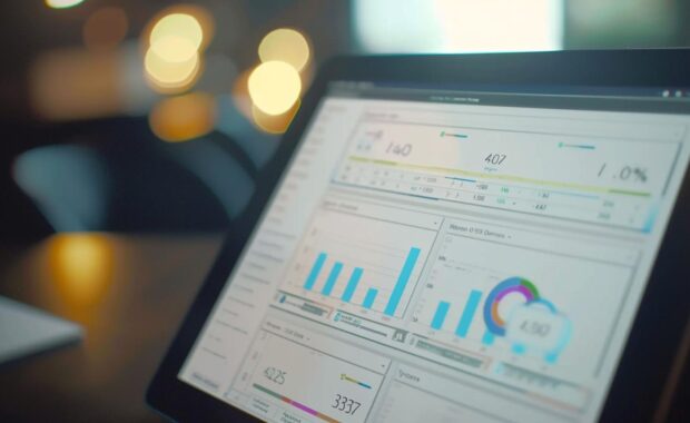 Computer Screen Showing Google Ads Campaign Cost Per Click