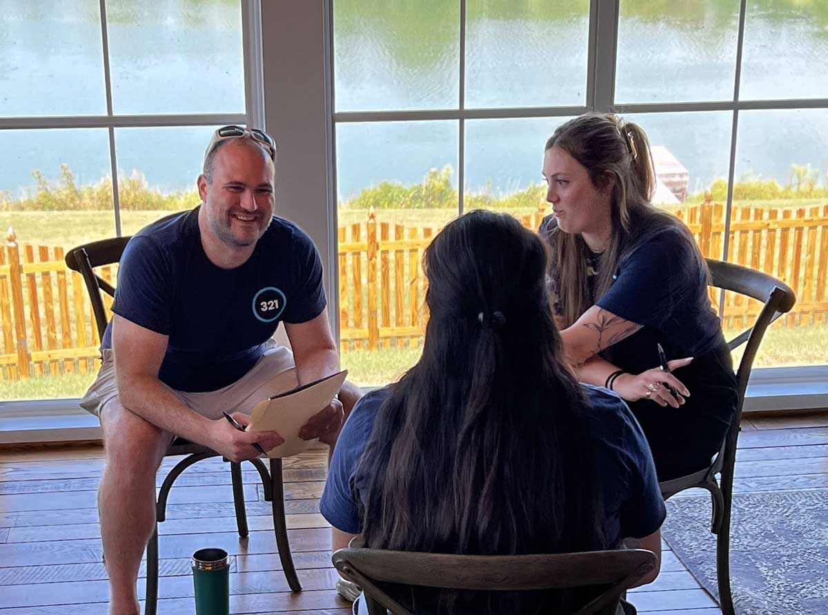 321 Web Marketing team members at retreat