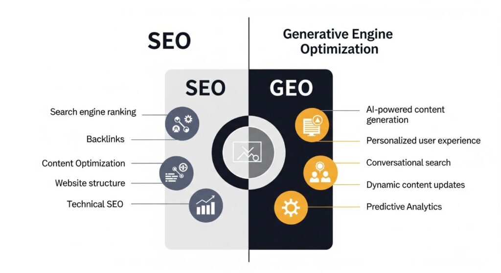 SEO or GEO Infographic