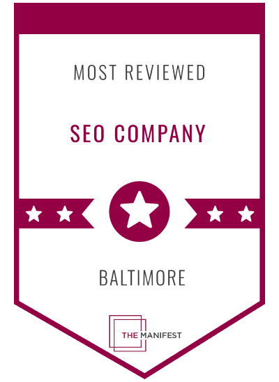 The Manifest Most Reviewed SEO Company Baltimore 2024 Award