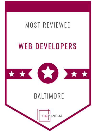 The Manifest Most Reviewed Web Developers Baltimore 2024 Award