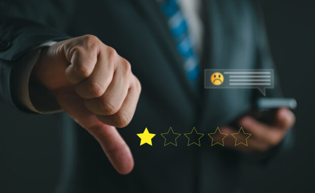 customer experience dissatisfied concept