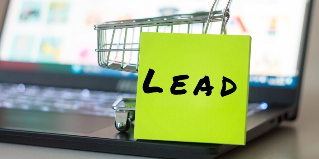 lead inscription on color sticker commercial background