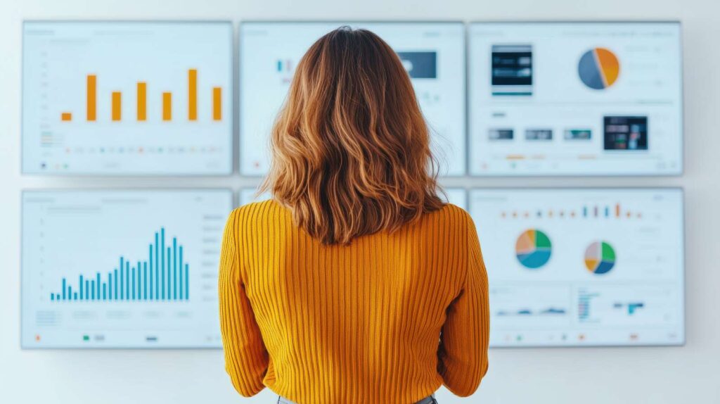 An SEO Consultant Reviewing Data & Analytics From A Digital Marketing Campaign