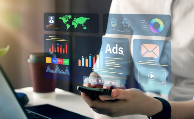 ads dashboard screen digital