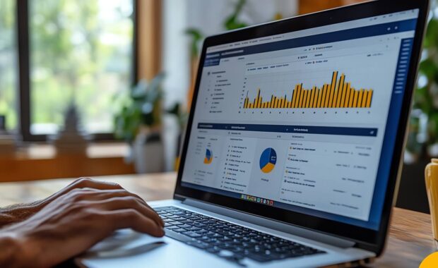 developer tweaking website SEO settings on a dashboard, search engine optimization focus