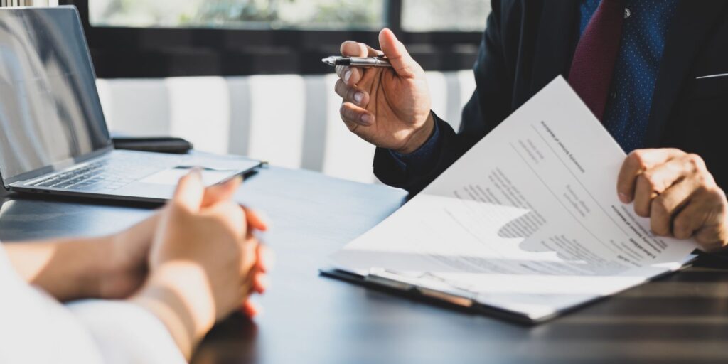 Insurance Agent Signing Policy Documents