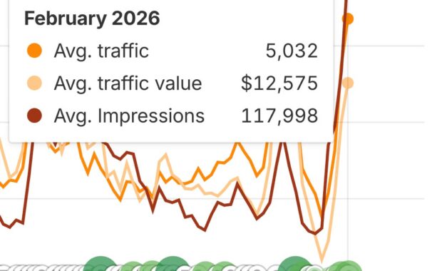 AHREFs screenshot of leads